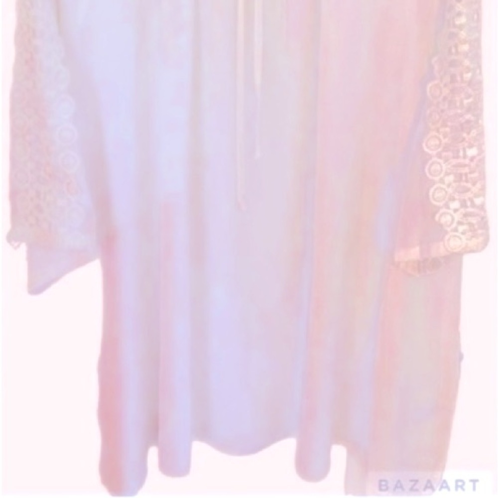 Avenue Top, Lace Detail, Sz 4X, 30/32W, Soft girl, Coquette, Neutral​, NWOT - Picture 10 of 12
